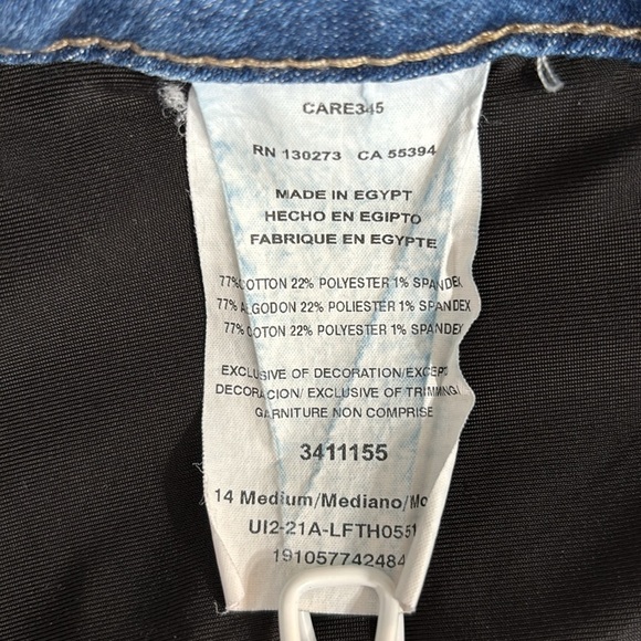 Lee Regular Fit Straight Leg Mid Rise Secretly Shapes Denim Jeans Size 14 - Picture 11 of 11